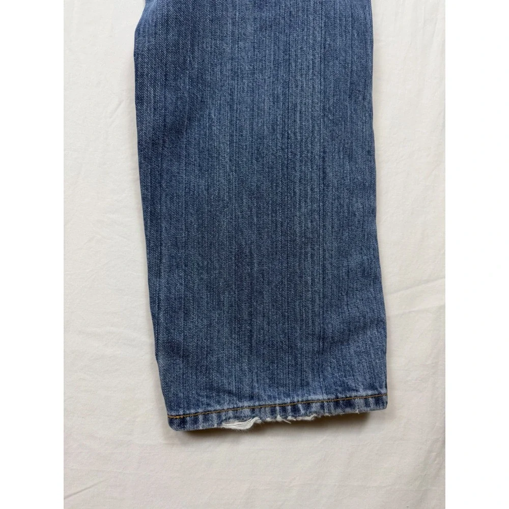 Levi's 505 Straight Leg Jeans Men's 38x32 Blue Medium Wash Denim Casual Classic